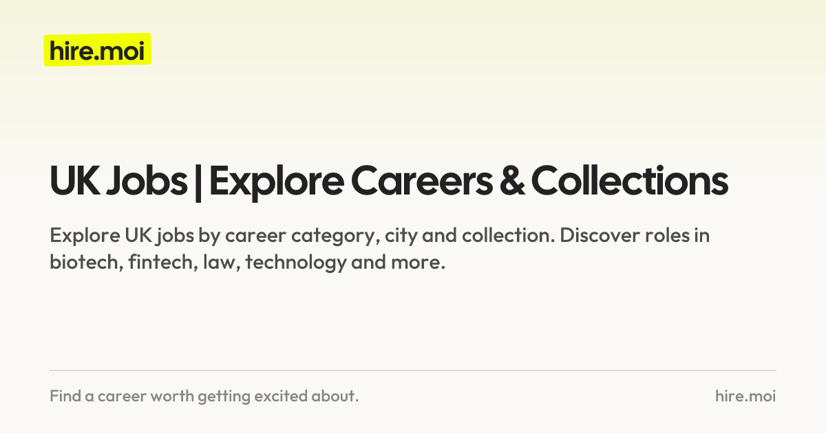 UK Jobs | Explore Careers & Collections | hire.moi